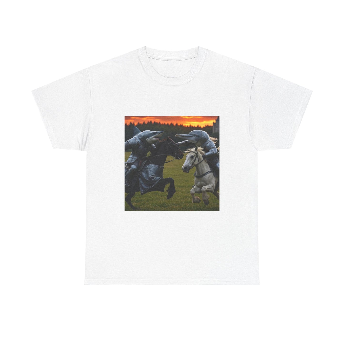 Shark vs. Dolphin Jousting Tee
