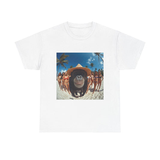 Monkey At The Beach Tee