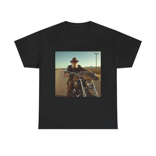 Biker With Crocodile Tee