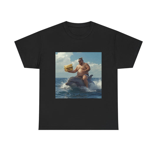 Guy Riding Dolphin Tee