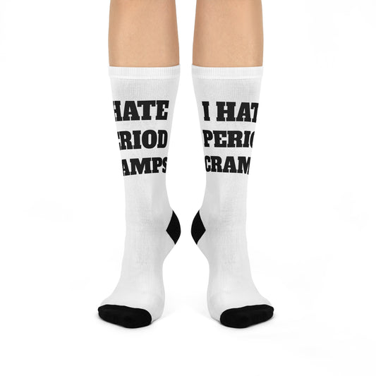 I Hate Period Cramps Crew Socks