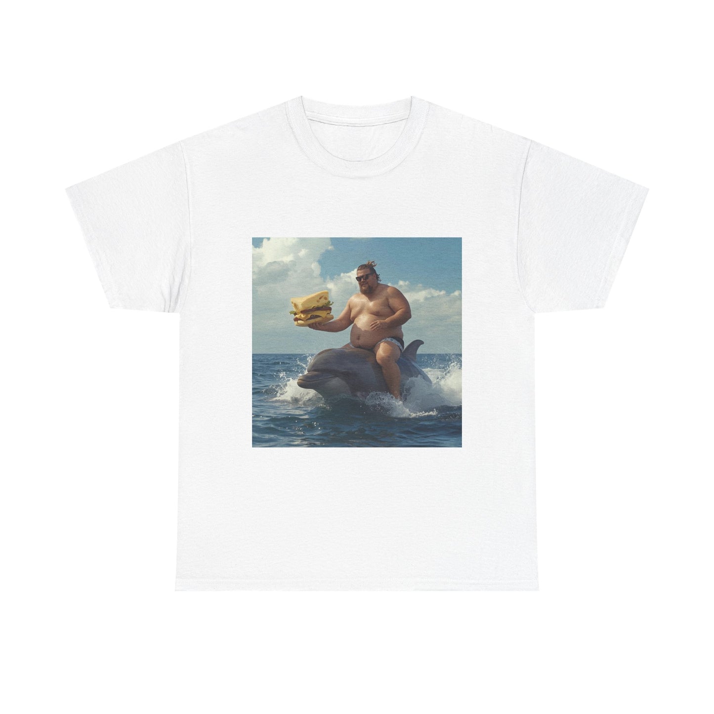 Guy Riding Dolphin Tee